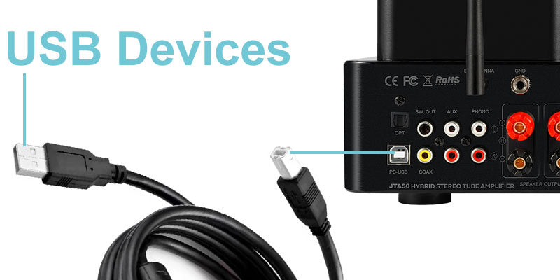 What kind of USB can be connect to JTA50
